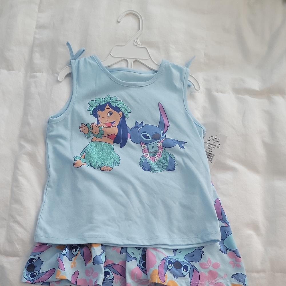 Kohl's Blue Lilo & Stitch Kids Matching Set